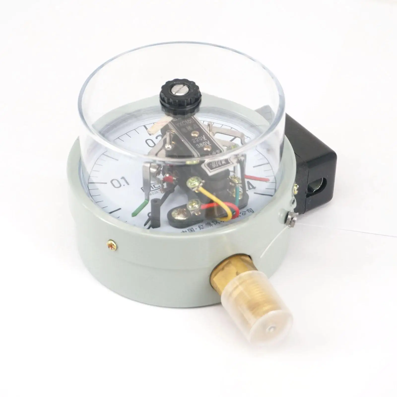 0-0.4Mpa YXC Dial Diameter 100mm Magnetic Auxiliary Electric Contact Pressure Gauge Radial Mount Pneumatic Parts | Обустройство дома