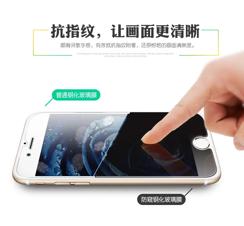 Для Iphone 6 6plus 7 7plus 6s 6splus Защитная пленка для экрана с защитой от царапин закаленная