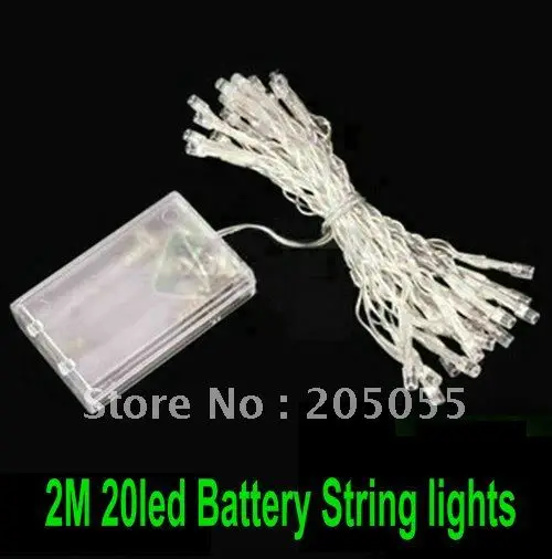 30 шт длина 2 м 20 LED Батарея светящиеся гирлянды светильник для рождественской