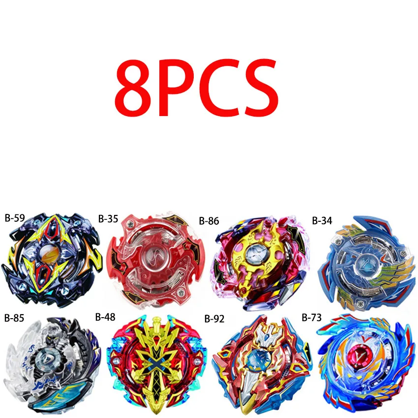 8pcs Новые пусковые устройства Beyblade Toupie Bayblades металлические черные пусковые установки bey blade Bey blade игрушки для детей - Цвет: 8pcs