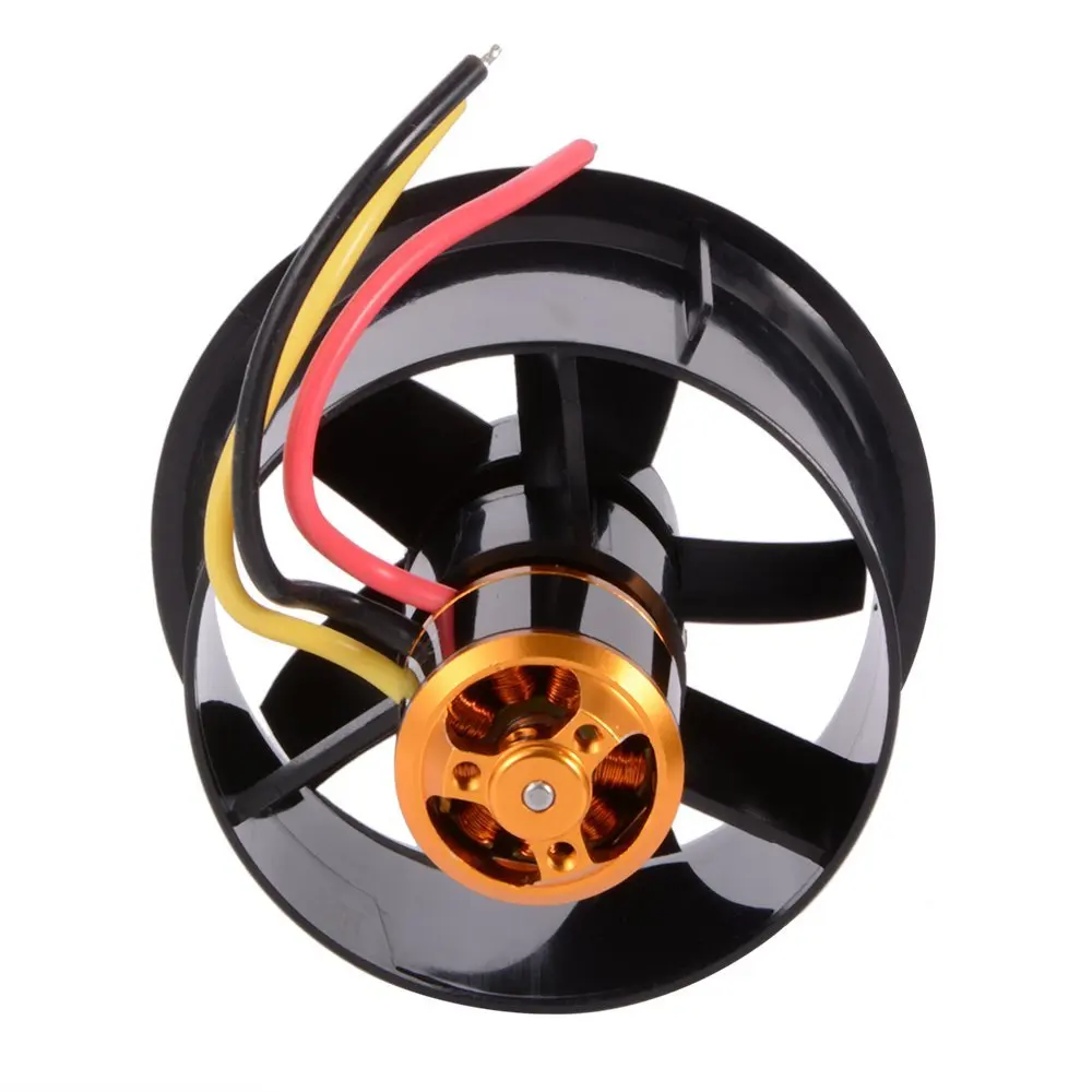 QX-Motor 64 мм воздуховод 5-роторный вентилятор с QF2611 4500KV бесщеточный Outrunner баланс