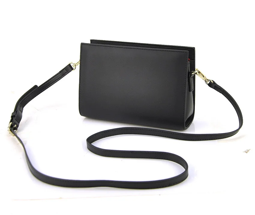 Женская сумка из натуральной кожи мини через плечо мессенджер модная простая