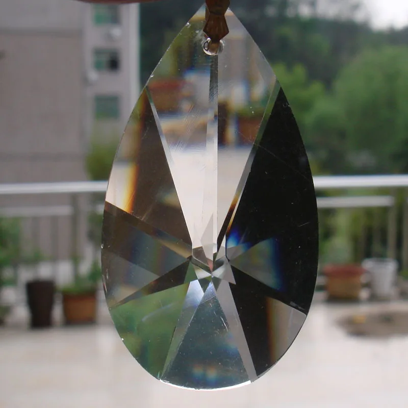 50 мм 100 шт./лот Бесплатная хрусталя Suncatcher Призма кулон xmas висит части доставка |