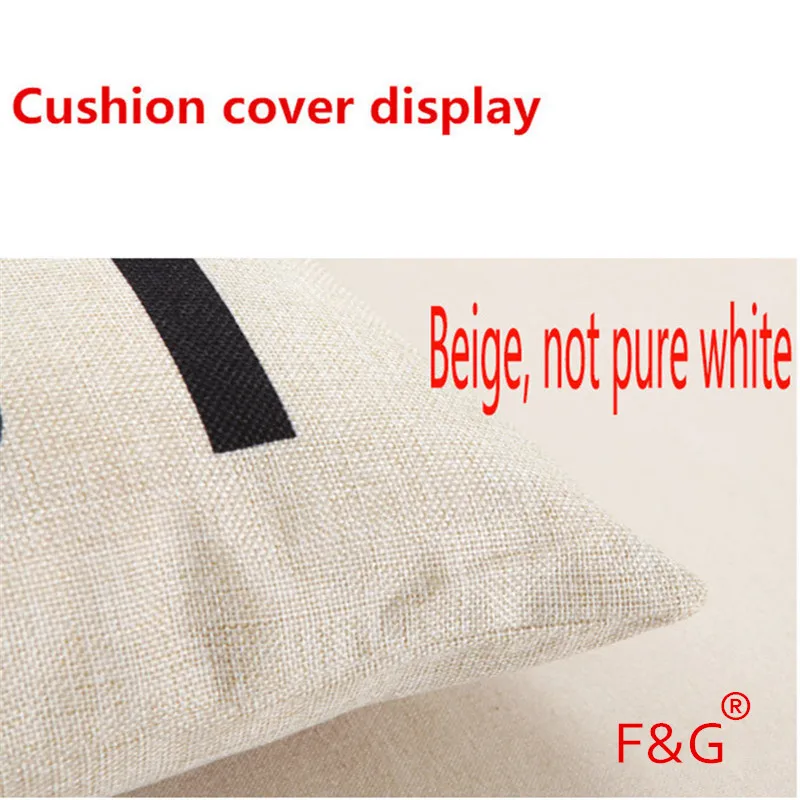 45X45CM Linen Tropical Plant leaf Throw Pillow Case Sofa Car Cushion Cover Household Bedroom Decorative Home Love Letter