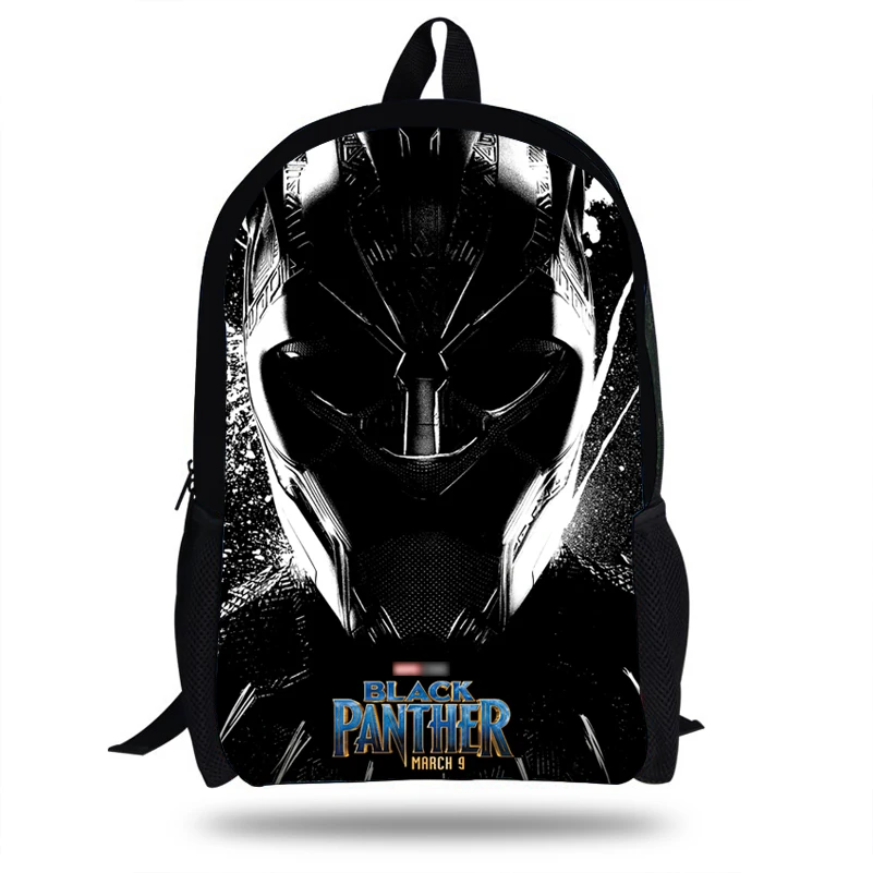 16-inch прохладный печати мешок для школьников Bookbags для детей мальчиков и девочек Черная пантера рюкзак для подростков ежедневно сумки