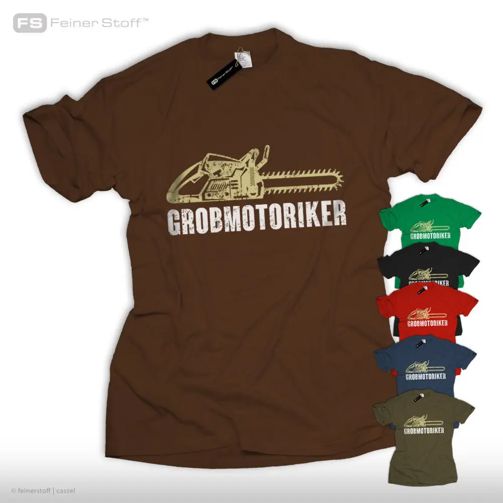 Футболка Grobmotoriker Lumberjack Fun Ketten Saw Forst Arbeiter садовник Geschenk бренд 2019 дизайн лучшие
