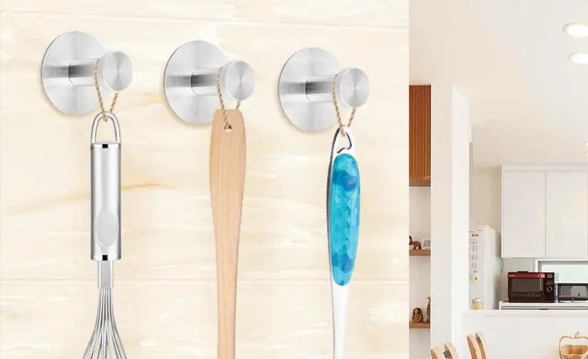 

1 шт. нержавеющий 3 м липкий крючок без повреждений для двери ванной кухни бара Настенный декор вешалка для подвешивания одежды ключей Сумки ...