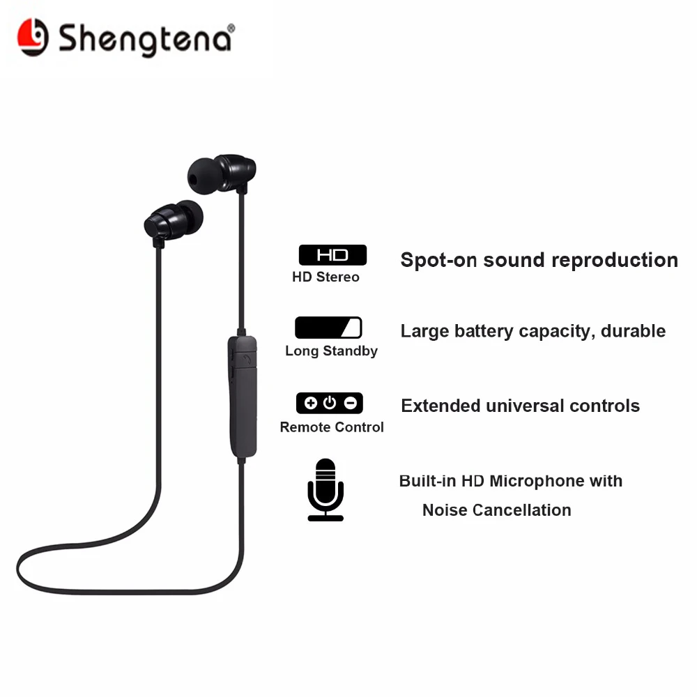 Shengtena беспроводные наушники-воротник Bluetooth Спортивная гарнитура с Бесконтактный