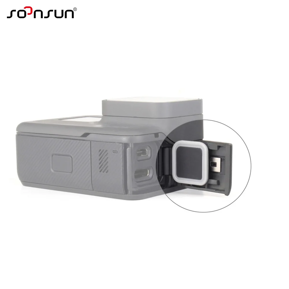 SOONSUN Боковая дверь Замена USB-C Mini HDMI порт боковые Запасные насадки для ремонта для GoPro Hero 7 6 5 Черная Камера Go Pro Аксессуары