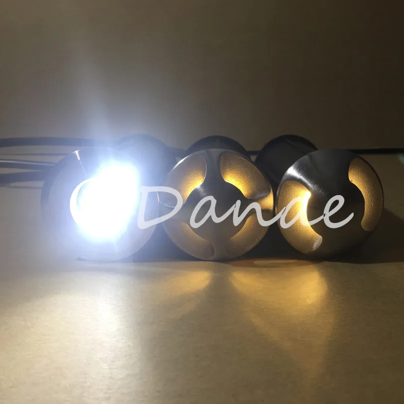 Мини 3 Вт LED подземный свет Утопленный напольный Заземленный двор дорожка