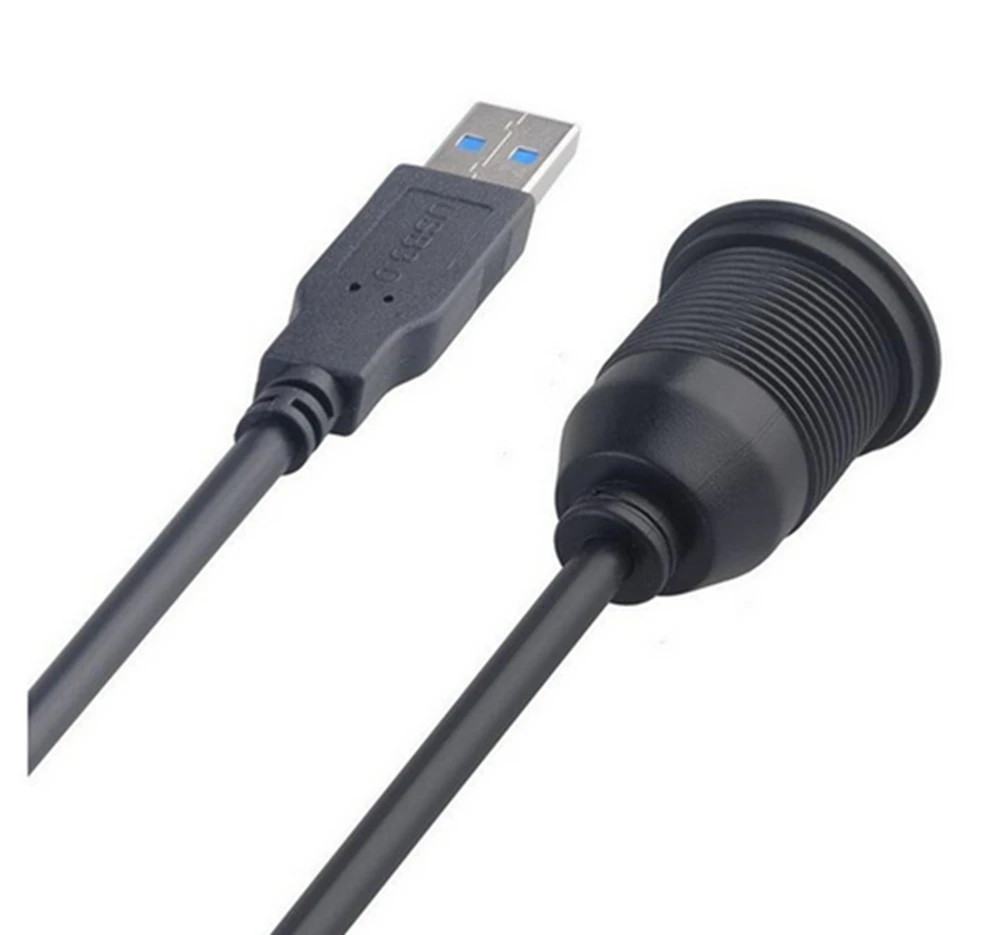 USB 3 0 Male to Female AUX Flush Mount Car Удлинительный кабель для автомобиля грузовика лодки