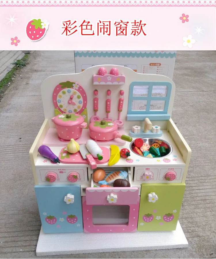 Детские игрушки деревянная кухонная плита набор игрушек супер большая безопасность роскошный костюм супер красивый