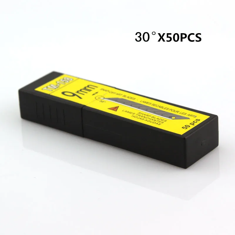 

Сменные лезвия из углеродистой стали для резки ножей, 30 градусов, 9 мм