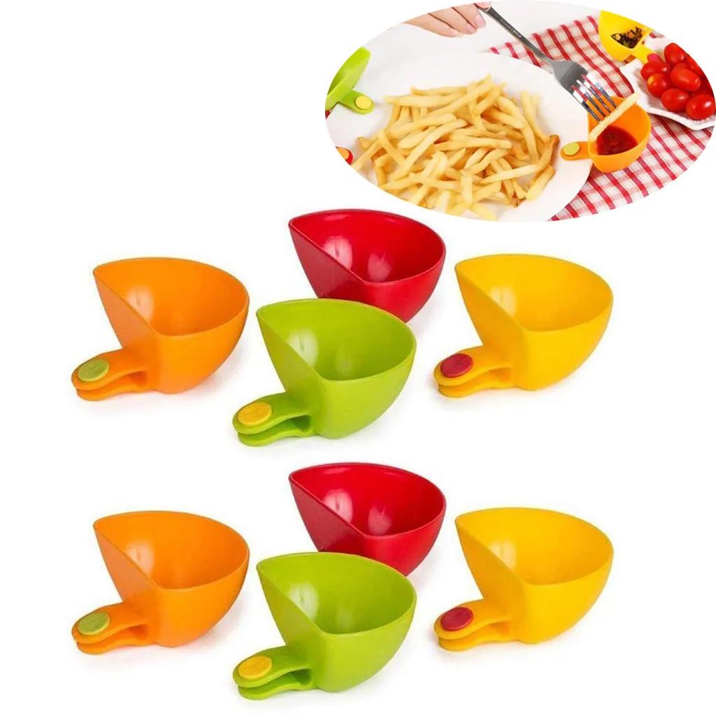 8 шт. чаша с зажимом для варенья полезный салатный соус миска кетчупа блюдце