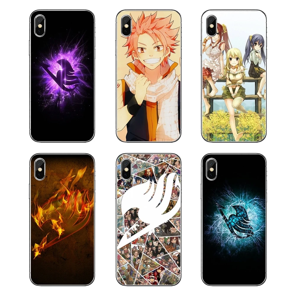 Мягкие ТПУ чехлы Япония редкий аниме Феи хвост Полный семья Искусство логотип