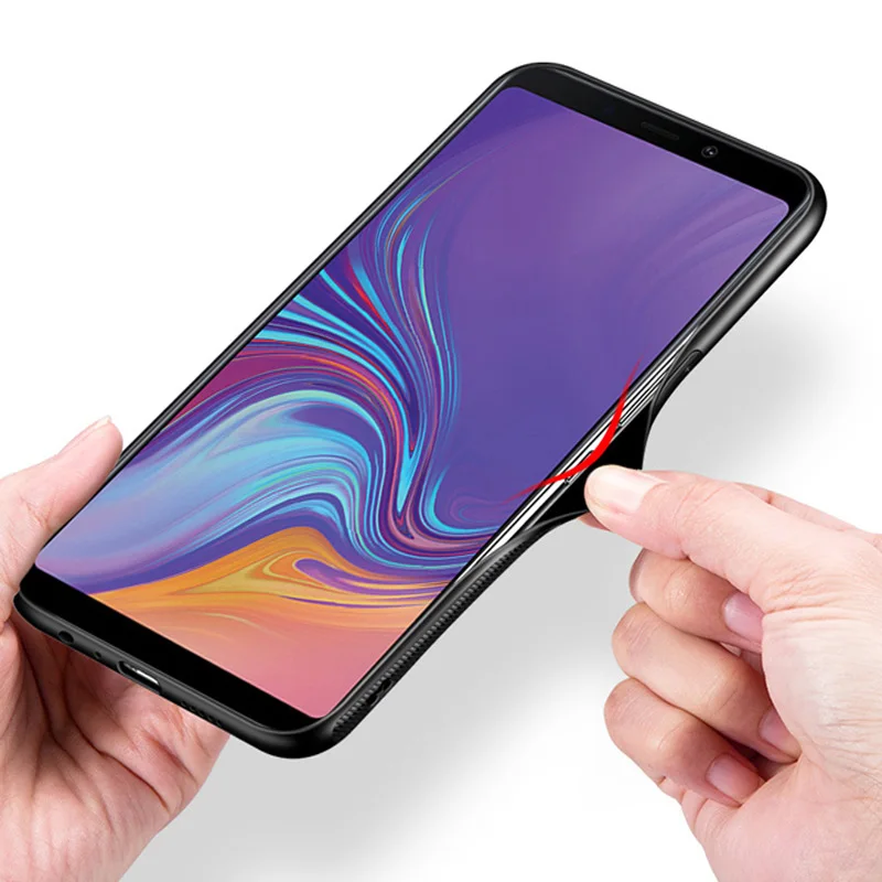 Чехол из закаленного стекла для Samsung Galaxy A9s SM-A9200 мягкий силиконовый чехол жесткий