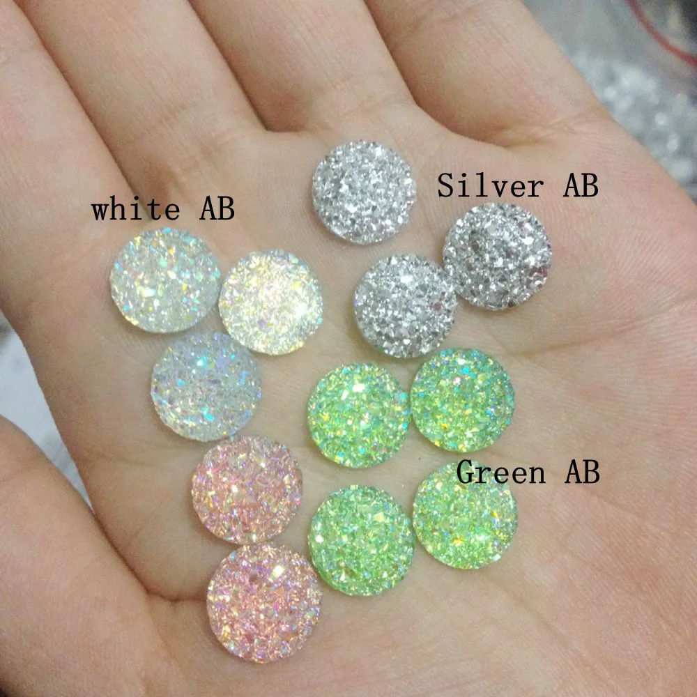 Бесплатная доставка Разноцветные 12 мм 50 шт. круглые бусины из полимера АВ с