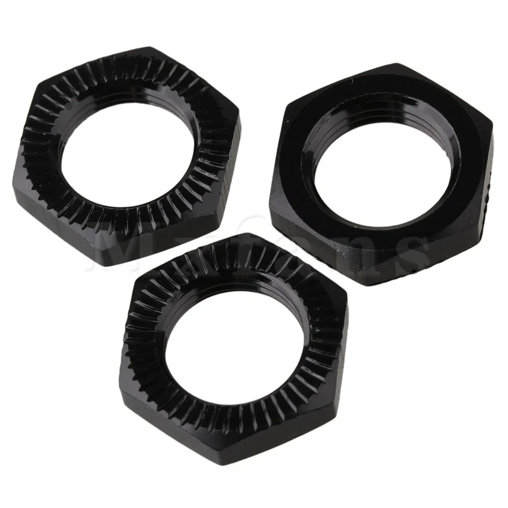 Mxfans 4 x Алюминий 17 мм колеса Шестигранная гайка черный N10169 для RC 1:8 Запчасти