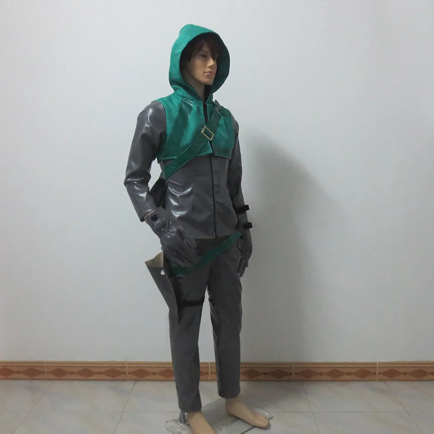 Костюм для косплея стрелы Оливера Куина Зеленой Стрелы полный комплект на заказ