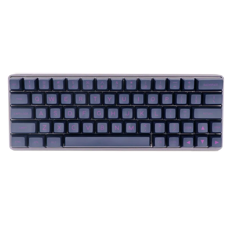 MAXKEY черный и фиолетовый 136 ключей SA профиль колпачки Набор для проводной USB механическая клавиатура Вишневый выключатель MX брелки