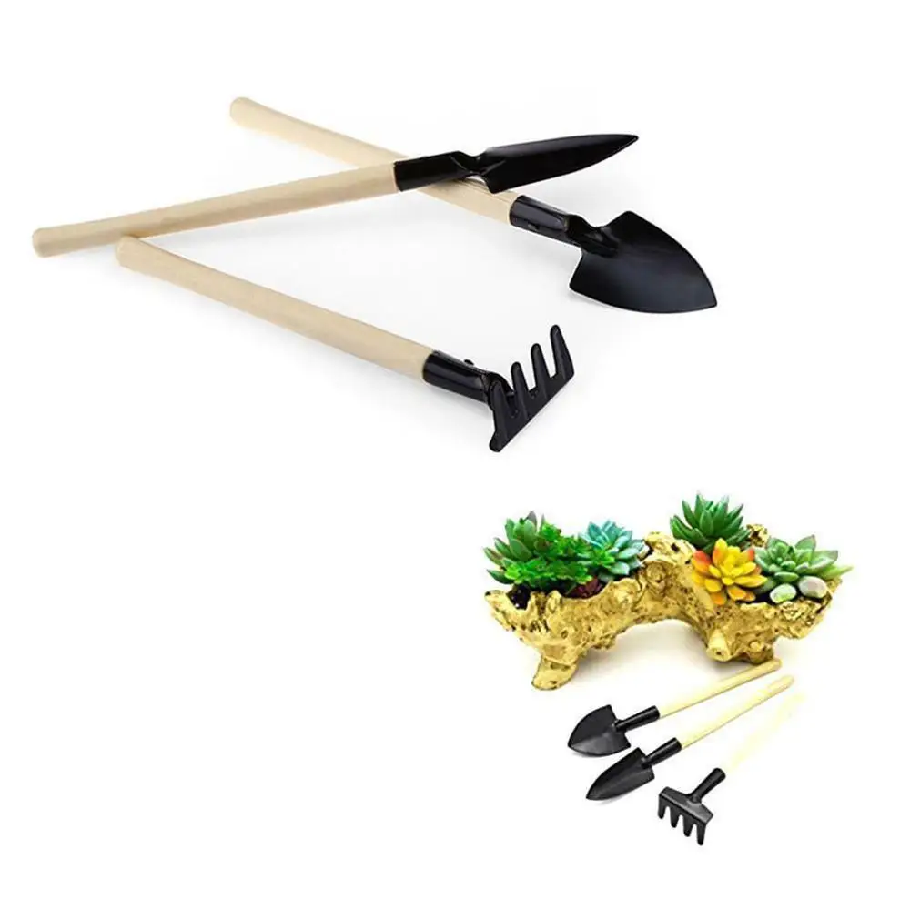 3 шт./компл. Мини Сад шт. набор инструментов для сада из нержавеющей стали лопатка