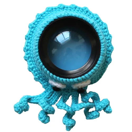 Blue Octopus Аксессуары для студийной фотосъемки, креативный реквизит для ручного вязания объектива камеры, декоративное кольцо, подвеска, Детская кукла-фотогид, милая игрушка - Цвет: Blue Octopus