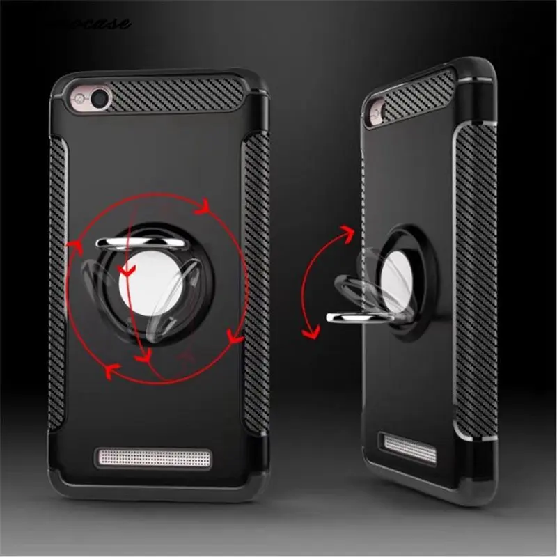 Case For Xiaomi Redmi Note 4X Metal Ring Holder Bracket Cover 4X/4A/4 Combo Anti-knock Magnet Knockproof Armor |