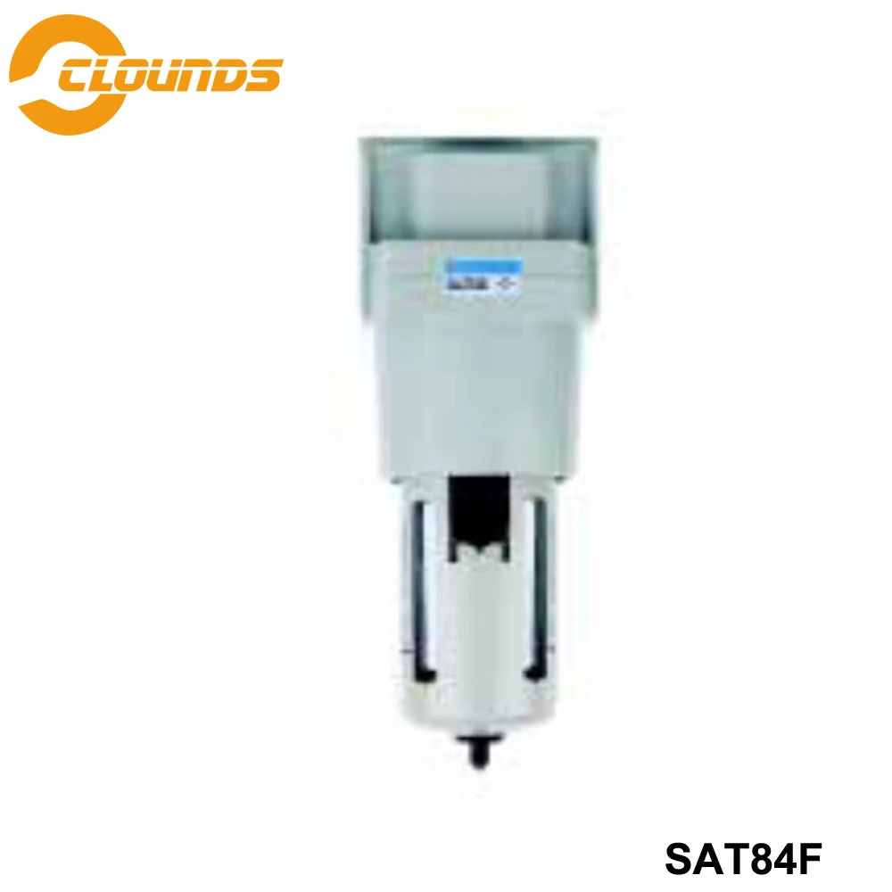 

SAT84F G1/4" 3/8'' 1/2" 3/4" 1" Air Preparation Units Filter Air Source Equipment FRL Air Compressor Parts Auto Drain