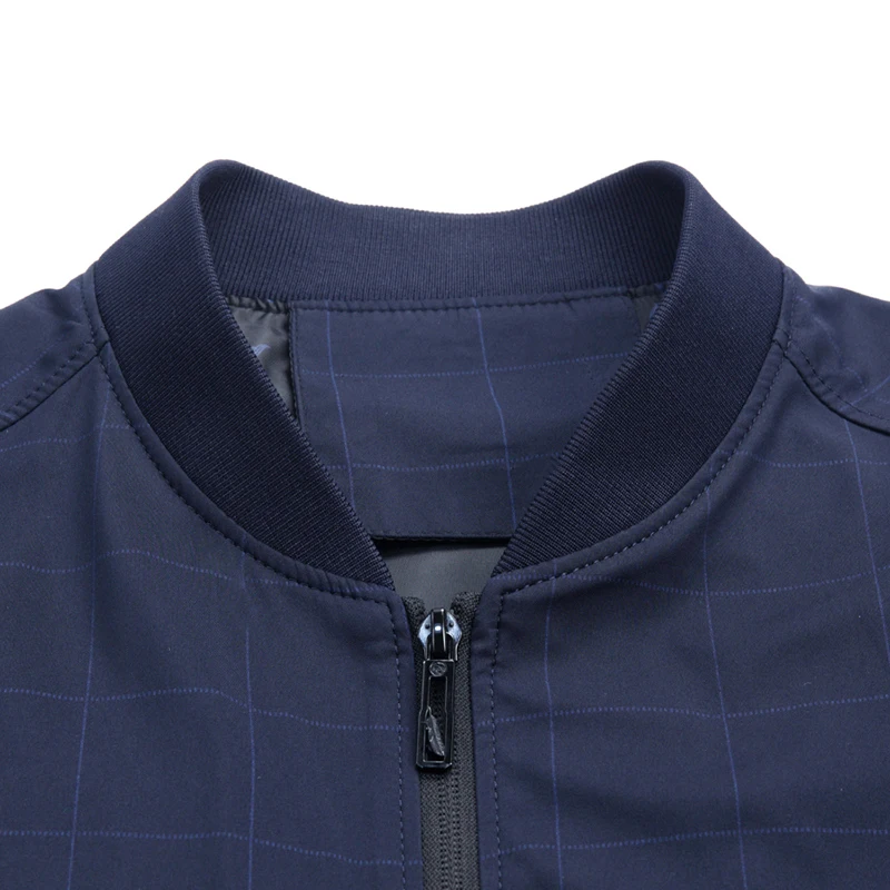 Мужская клетчатая куртка MIACAWOR бомбер с воротником стойкой повседневная верхняя