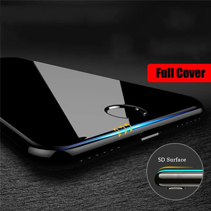 5D Tempered Glass for iPhone XS MAX 6.5Inch Screen Protector Full Cover Protective X XR | Мобильные телефоны и аксессуары