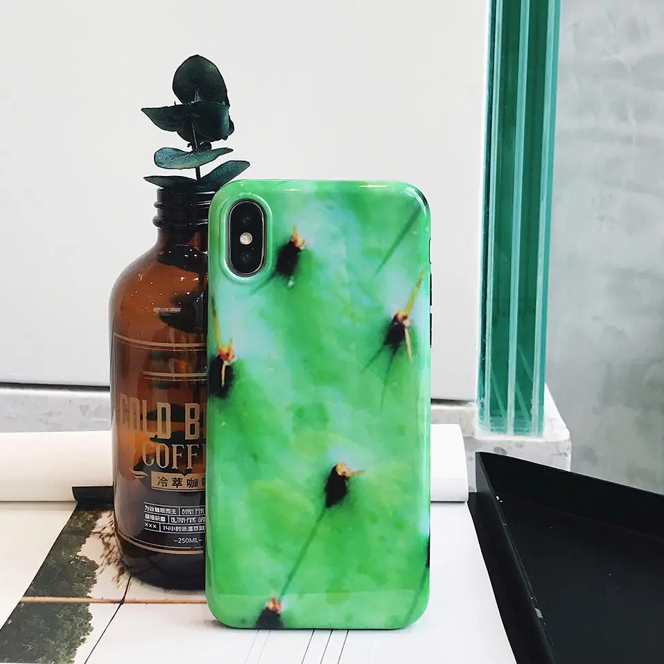 Новый кактус силиконовый чехол для телефона iphone 6 6S 7 8 плюс Funda TPU X S Drop-proof задняя
