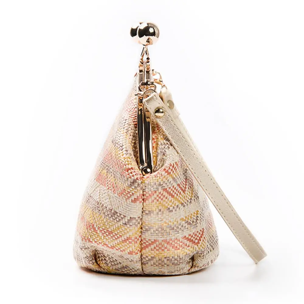 Summer Fashion Colourful Straw Handbags Clutch Shoulder Bag Women Wallet