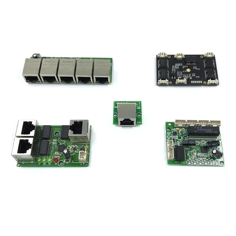 Неуправляемый 3/5 порт 10/100 м промышленный Ethernet коммутатор модуль PCBA плата OEM