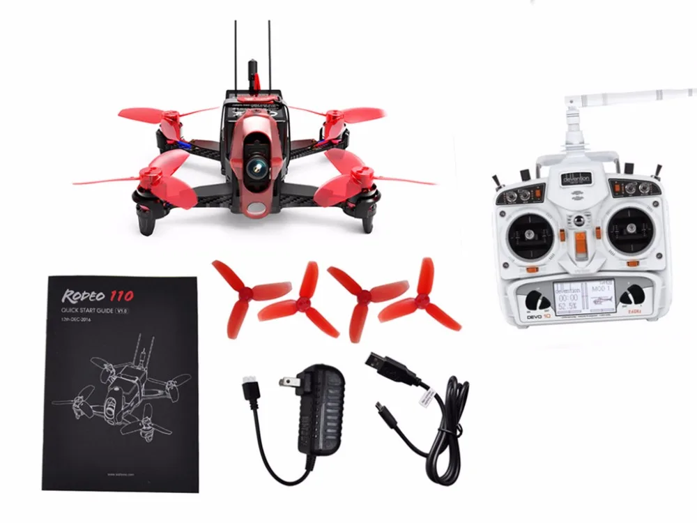 Walkera Rodeo 110 110 мм RC FPV мини-Квадрокоптер гоночный Дрон RTF BNF DEVO 7 DEVO 10 передатчик 600TVL камера Goggle2 Goggle4