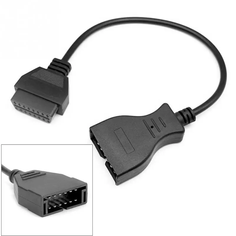 Универсальный 12 Pin OBD1 до 16 Pin OBD2 конвертер Кабель-адаптер