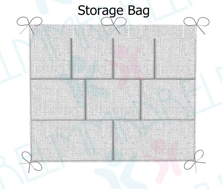 1pcs Storage Bag Детские постельные принадлежности для кроватки для новорожденных из хлопка с рисунком животных мягкие дышащие простыня для детской кроватки стеганая кровать юбка унисекс - Цвет: 1pcs Storage Bag