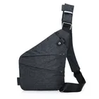 Мужская Дорожная сумка, большая холщовая нагрудная сумка, сумка на одно плечо, наклонная многофункциональная персонапосылка сумка с защитой от кражи и пистолета, сумка для приема