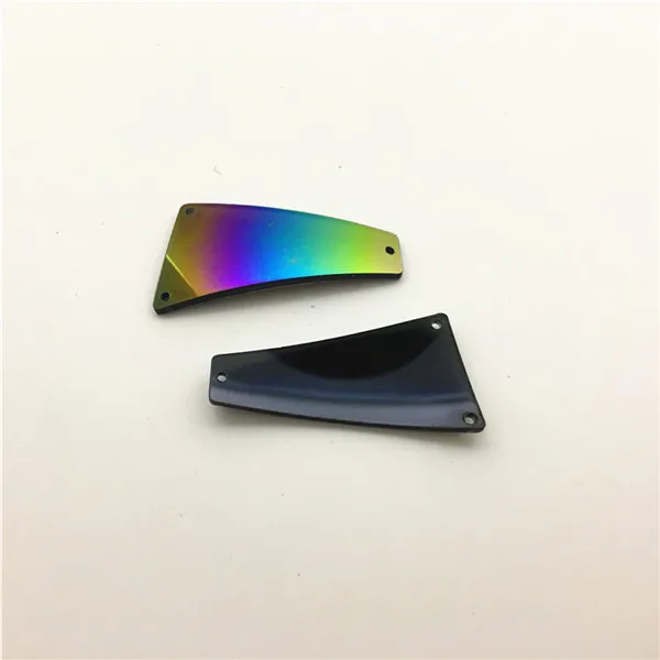 01N 22x42mm Высококачественные акриловые стразы разных форм, с отверстиями, радужные зеркальные Акриловые Бусины, 30 шт - Цвет: 01N 22x42mm