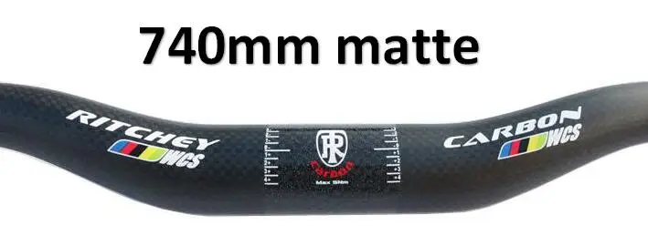 matt 740mm rise УГЛЕРОДНЫЙ руль для горного велосипеда, набор для горного велосипеда, руль и Углеродные велосипедные части, набор деталей для велосипеда - Цвет: matt 740mm rise