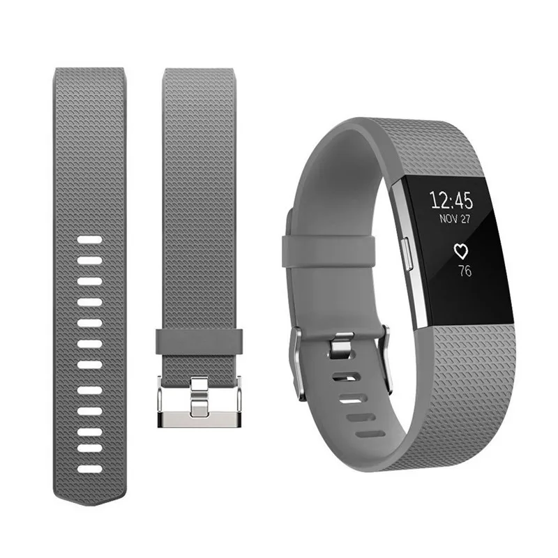 Color C Мягкие регулируемые сменные полосы для Fitbit Charge 2 шаблон ТПУ Браслет Смарт-браслет аксессуары фитнес-часы полосы - Цвет: Color C