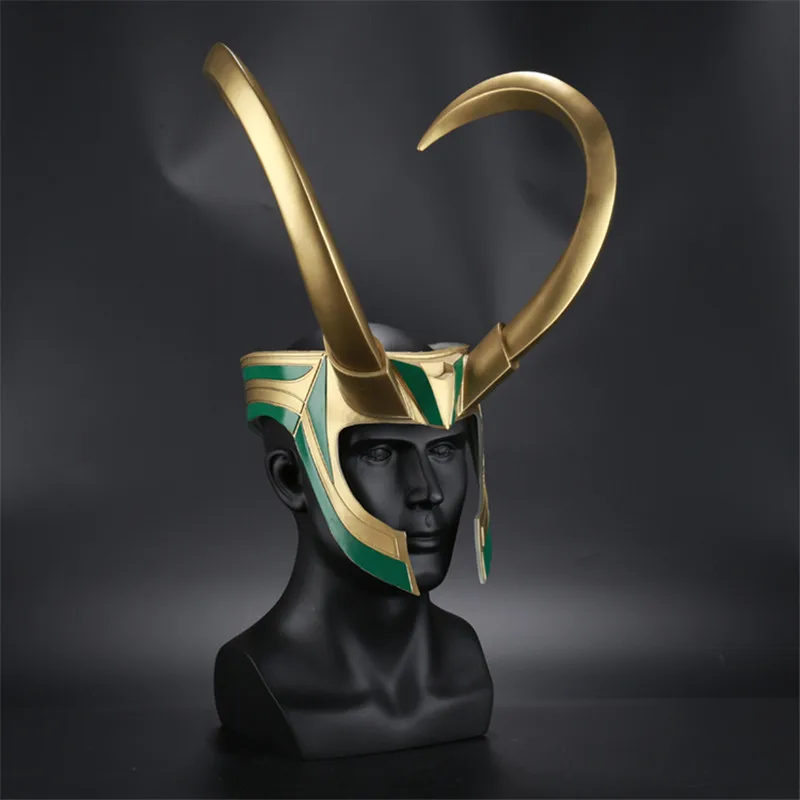 Loki шлем Тор Ragnarok маска для косплея реквизит ПВХ маска на всю голову съемные взрослые маски на Хэллоуин для вечеринок