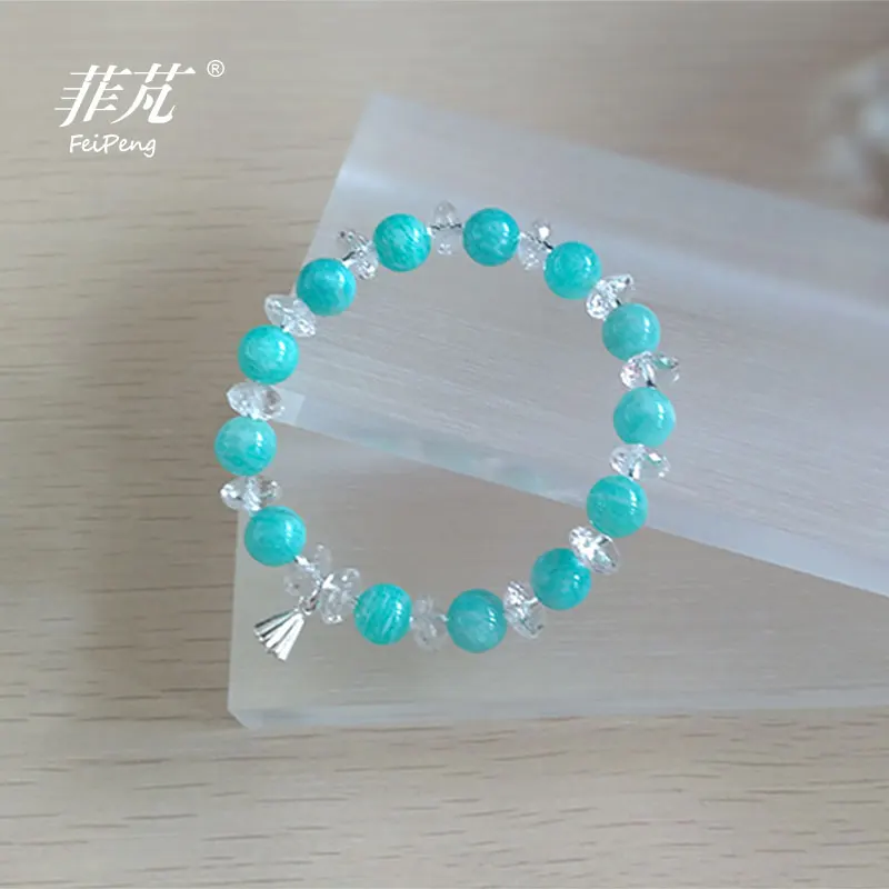 Горячая Распродажа Новый дизайн Небесно-Голубой Амазонит Кристалл Braclets &amp