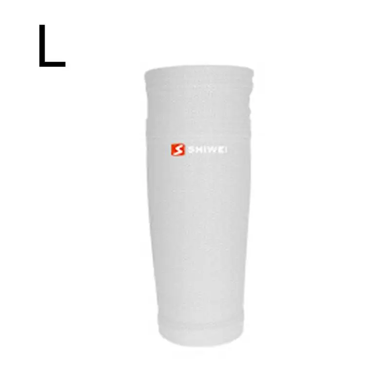 White L 1 пара, футбольные Защитные носки с карманом, Футбольные Щитки на голень, Поддержка голени, носки для взрослых и подростков - Цвет: White L