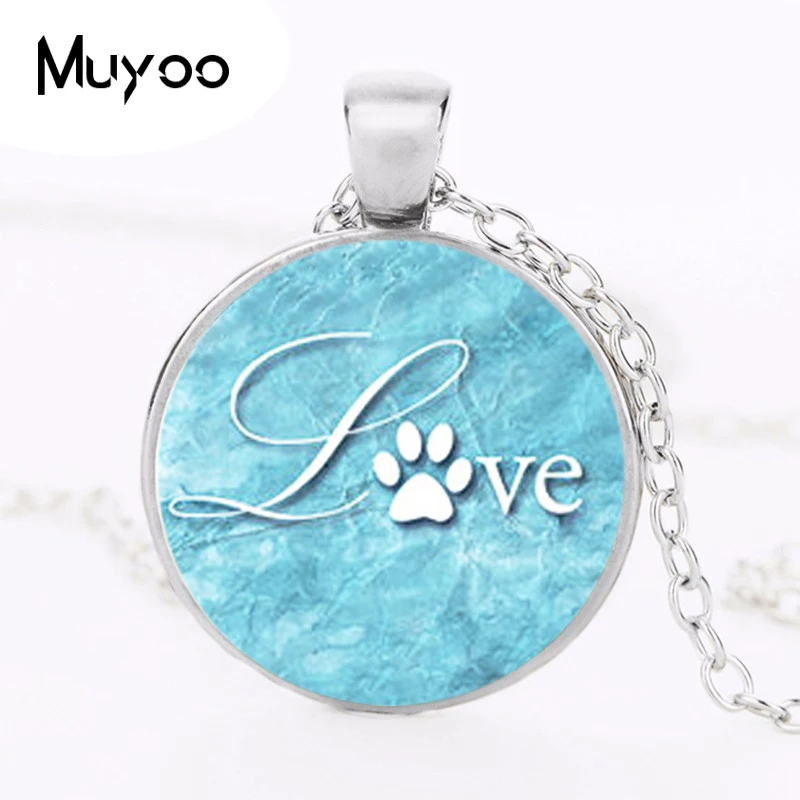 Ожерелье с подвеской в виде лапы влюбленных HZ1|chain choker|dog loversstatement necklace |