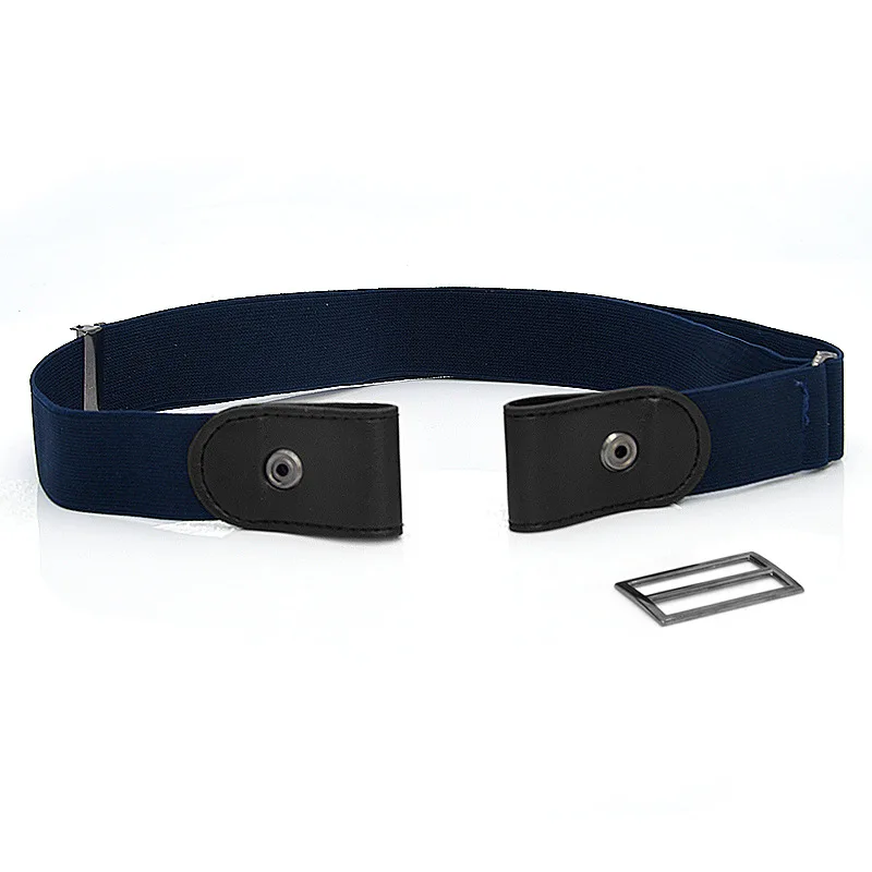 

No buckle stretch elastic band men's belt ladies belt universal adjustable belt jeans elastic belt lovers belt 7 color optional