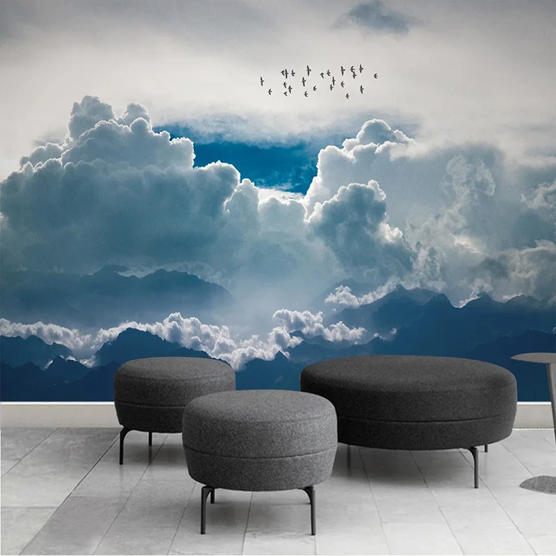 

Custom Mural Wallpaper Modern Abstract Sky Clouds Photo Wall Painting Living Room Bedroom Sofa Waterproof Home Decor 3D Fresco