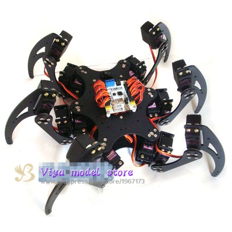 Алюминиевый робот-паук Hexapod 18 DOF устройство для насекомых цифровой сервопривод с