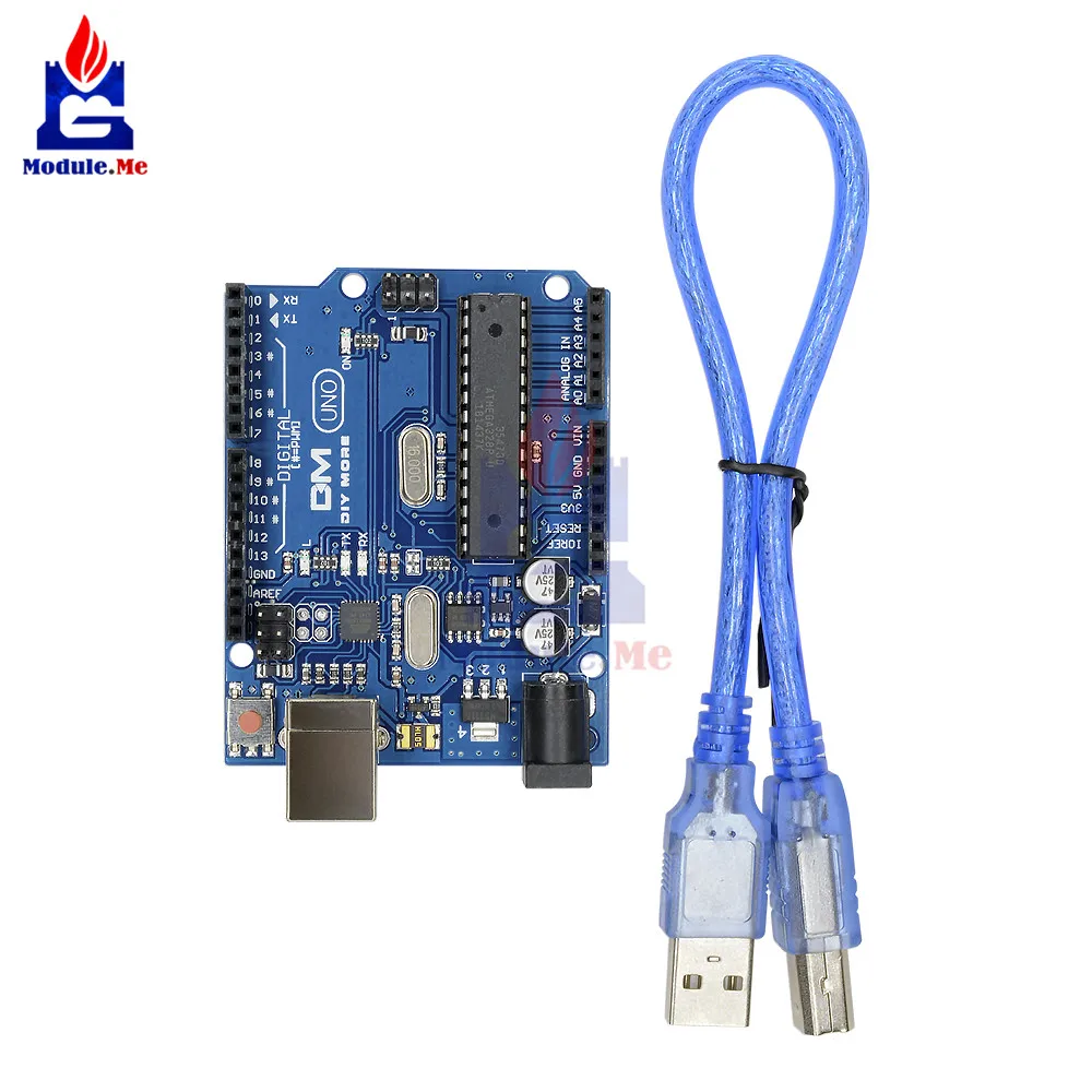 UNO R3 I/O ISP 3,3 V 5V ATMEGA328P макетная плата ATMEGA16U2 с usb-кабелем для модуля расширения Arduino