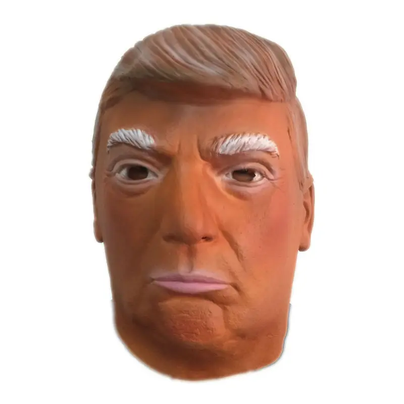 Костюм Дональда Трампа латексная маска на все лицо президентские