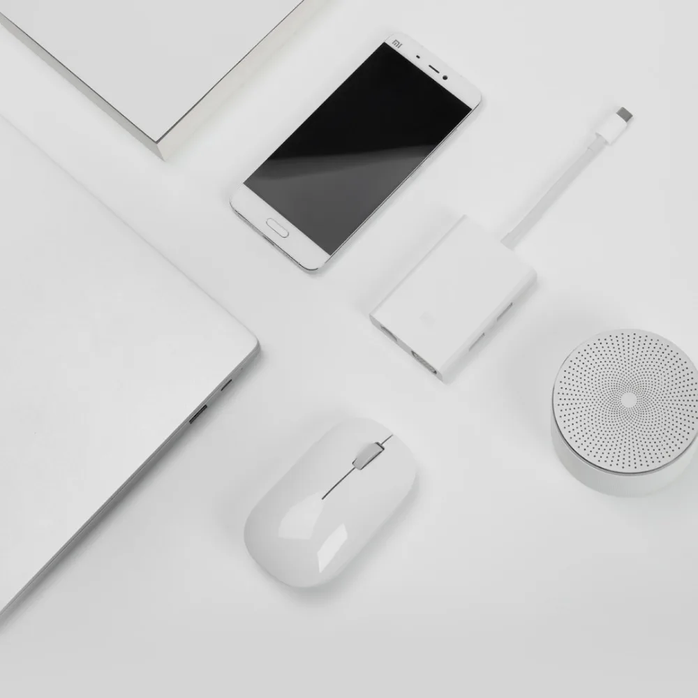 Оригинальный Xiaomi USB-C to VGA RJ45 многофункциональный удлинитель зарядного устройства
